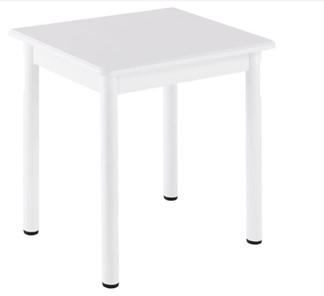 Кухонный пристенный стол НСПА-02 МДФ, белый МДФ/белое дерево/36 прямые трубки белый в Стерлитамаке