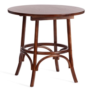 Деревянный стол на кухню THONET (mod.T9152) дерево вяз, 80х75 см, Темный Орех (№5) арт.20497 в Стерлитамаке