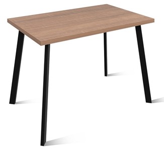 Маленький стол Агат.2, Пластик Дуб натуральный/Черный матовый в Стерлитамаке