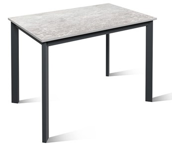 Мини-стол на кухню Cканди, Пластик Белый шунгит/Графит в Уфе
