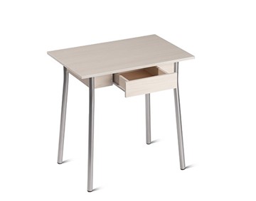 Небольшой стол Пегас с ящиком, ЛДСП Сосна винтерберг/Металлик в Стерлитамаке