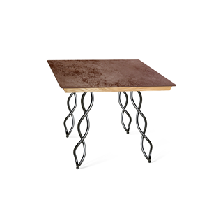 Керамический кухонный стол SHT-TU17 (4 шт.)/ТT8 60/60 (черный муар/прозрачный лак/коричневая сепия) в Уфе