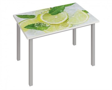 Стеклянный обеденный стол Фристайл-3, Лайм в Стерлитамаке