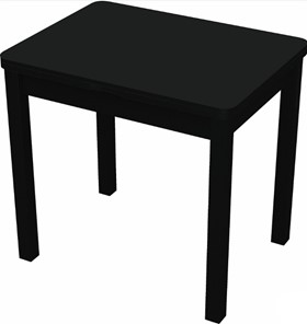 Кухонный стол раздвижной Бари дерево №8 (стекло черное/черный) в Стерлитамаке