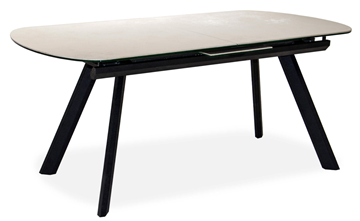 Кухонный стол раздвижной Шамони 3CQ 180х95 (Oxide Avorio/Графит) в Стерлитамаке
