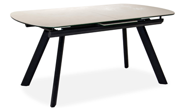 Кухонный стол раздвижной Кубика Шамони 2CQ 160х90 (Oxide Avorio/Графит) в Стерлитамаке