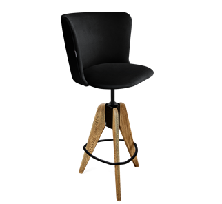 Барный  стул SHT-ST36 / SHT-S92 (ночное затмение/браш.коричневый/черный муар) в Стерлитамаке