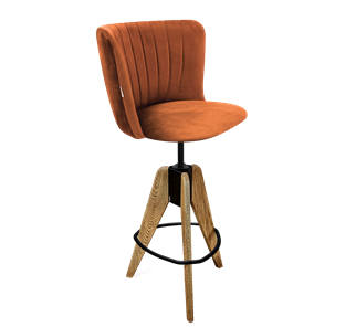 Барный  стул SHT-ST36-1 / SHT-S92 (песчаная буря/браш.коричневый/черный муар) в Стерлитамаке