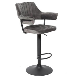 Барный стул КАНТРИ WX-2917 вельвет серый в Салавате
