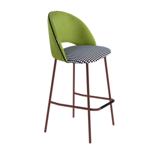 Барный стул SHT-ST34-3 / SHT-S29P (оливковый/гусиная лапка/медный металлик) в Стерлитамаке