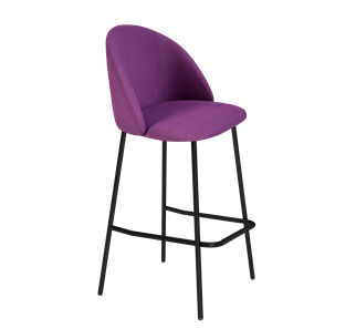 Барный стул SHT-ST35 / SHT-S29P (ягодное варенье/черный муар) в Стерлитамаке