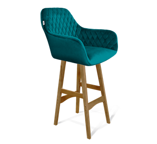 Барный стул SHT-ST38 / SHT-S65 (альпийский бирюзовый/светлый орех) в Стерлитамаке