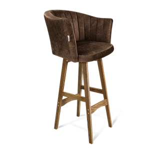 Барный стул SHT-ST42-1 / SHT-S65 (кофейный трюфель/дуб брашированный коричневый) в Уфе