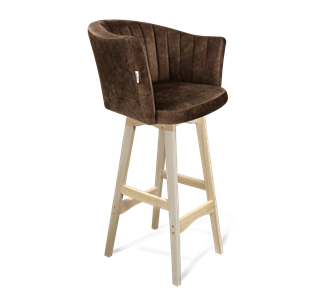 Барный стул SHT-ST42-1 / SHT-S65 (кофейный трюфель/прозрачный лак) в Уфе
