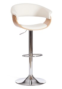 Барный стул VIMTA (mod.4021S) белый/натуральный/хром арт.13660 в Стерлитамаке