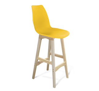 Барный стул SHT-ST29/S65 (желтый ral 1021/прозрачный лак) в Стерлитамаке