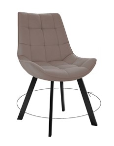 Обеденный стул 263 Поворотный, Микровелюр B5 Latte / опоры черные в Стерлитамаке
