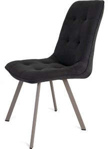 Обеденный стул Кубика Бакарди, ноги мокко прямоугольные 1-Q3015/велюр T180 Горький шоколад в Стерлитамаке