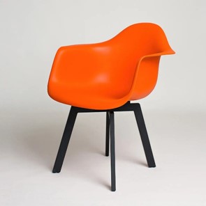 Кухонный стул DSL 330 Grand Black (Оранжевый) в Салавате