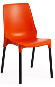 Обеденный стул GENIUS (mod 75) 46x56x84 оранжевый/черные ножки арт.19670 в Стерлитамаке