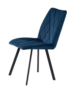 Мягкий стул Омега на ножках 30х15, Велюр CATALANA 16 (синий) / Черный муар матовый в Стерлитамаке
