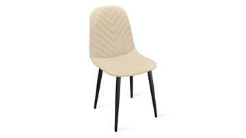 Обеденный стул Шерри К1С (Черный муар/Велюр Confetti Cream) в Уфе