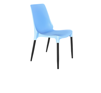 Кухонный стул SHT-ST75/S424-C (голубой/черный муар) в Уфе