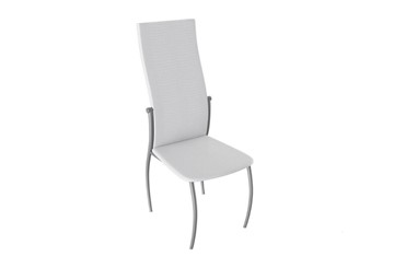 Кухонный стул Комфорт-М, цвет Эмаль Бриллиант, Белый Аллигатор к/з 218 (белый) в Уфе