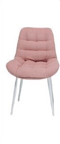 Кухонный стул Brendoss Комфорт розовый белые ножки в Уфе