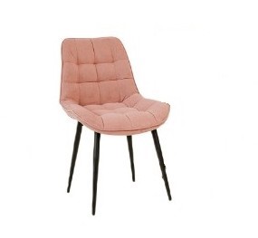 Кухонный стул Brendoss Комфорт розовый черные ножки в Уфе