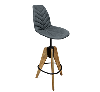 Барный стул SHT-ST29-C4/S92 (графит/брашированный коричневый/черный муар) в Уфе