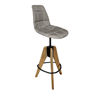 Барный стул SHT-ST29-C/S92 (пепельный/брашированный коричневый/черный муар) в Салавате