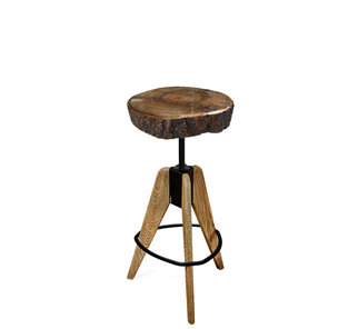Барный стул SHT-ST18-1/S92 (темный янтарь/брашированный коричневый/черный муар) в Уфе