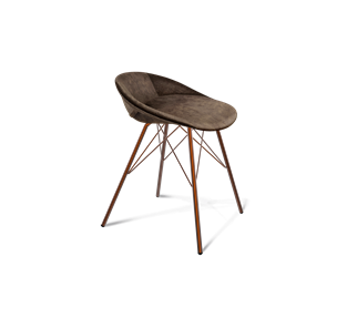 Обеденный стул SHT-ST19-SF1 / SHT-S37 (кофейный трюфель/медный металлик) в Уфе