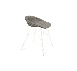 Обеденный стул SHT-ST19-SF1 / SHT-S37 (коричневый сахар/белый муар) в Стерлитамаке