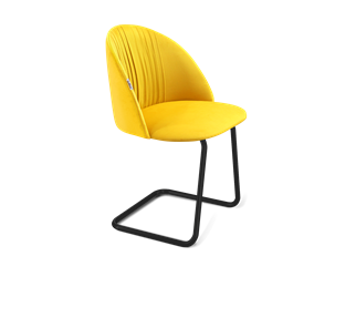 Обеденный стул SHT-ST35-1 / SHT-S45-1 (имперский жёлтый/черный муар) в Стерлитамаке