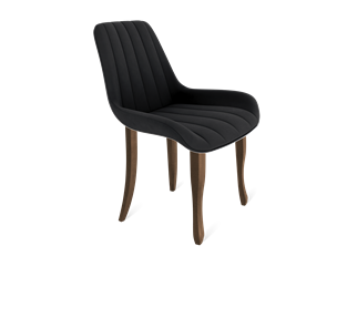 Обеденный стул SHT-ST37 / SHT-S122 (ночное затмение/темный орех/черный муар) в Стерлитамаке
