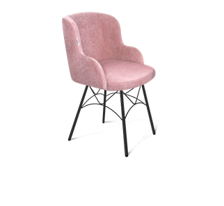 Обеденный стул SHT-ST39 / SHT-S107 (пыльная роза/черный муар) в Стерлитамаке