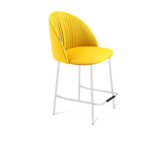 Полубарный стул SHT-ST35-1 / SHT-S29P-1 (имперский жёлтый/хром лак) в Стерлитамаке