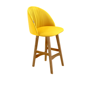 Полубарный стул SHT-ST35-1 / SHT-S65-1 (имперский жёлтый/светлый орех) в Стерлитамаке