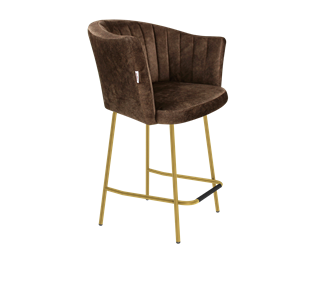 Полубарный стул SHT-ST42-1 / SHT-S29P-1 (кофейный трюфель/золото) в Стерлитамаке
