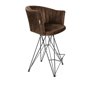 Полубарный стул SHT-ST42-1 / SHT-S66-1 (кофейный трюфель/черный муар) в Салавате