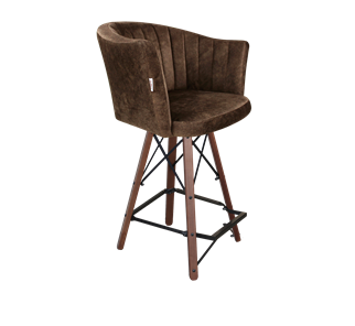 Полубарный стул SHT-ST42-1 / SHT-S80-1 (кофейный трюфель/темный орех/черный) в Стерлитамаке