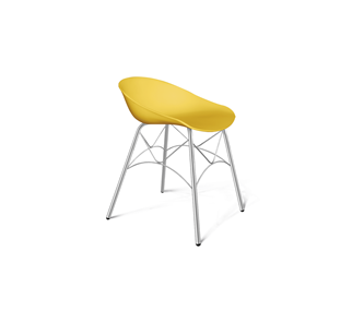 Обеденный стул SHT-ST19/S107 (желтый/хром лак) в Стерлитамаке