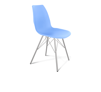 Обеденный стул SHT-ST29/S37 (голубой pan 278/хром лак) в Салавате