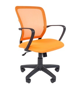 Компьютерное кресло CHAIRMAN 698 black TW, ткань, цвет оранжевый в Салавате
