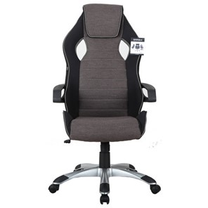 Компьютерное кресло Brabix Techno GM-002 (ткань, черное/серое, вставки белые) в Уфе