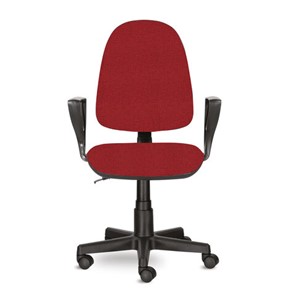 Компьютерное кресло Brabix Prestige Ergo MG-311 (регулируемая эргономичная спинка, ткань, красное) 532424 в Стерлитамаке