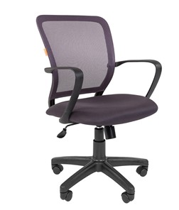 Кресло офисное CHAIRMAN 698 black TW, ткань, цвет серый в Уфе