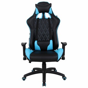 Офисное кресло Brabix GT Master GM-110 (две подушки, экокожа, черное/голубое) 531928 в Салавате